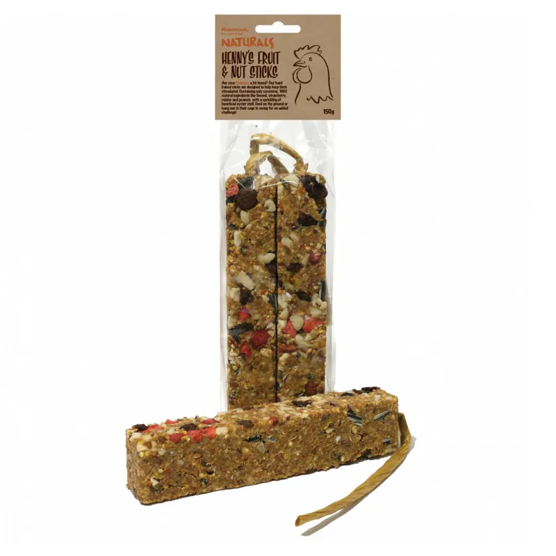 Rosewood Naturals Hennys Fruit and Nut Sticks Hen Treats