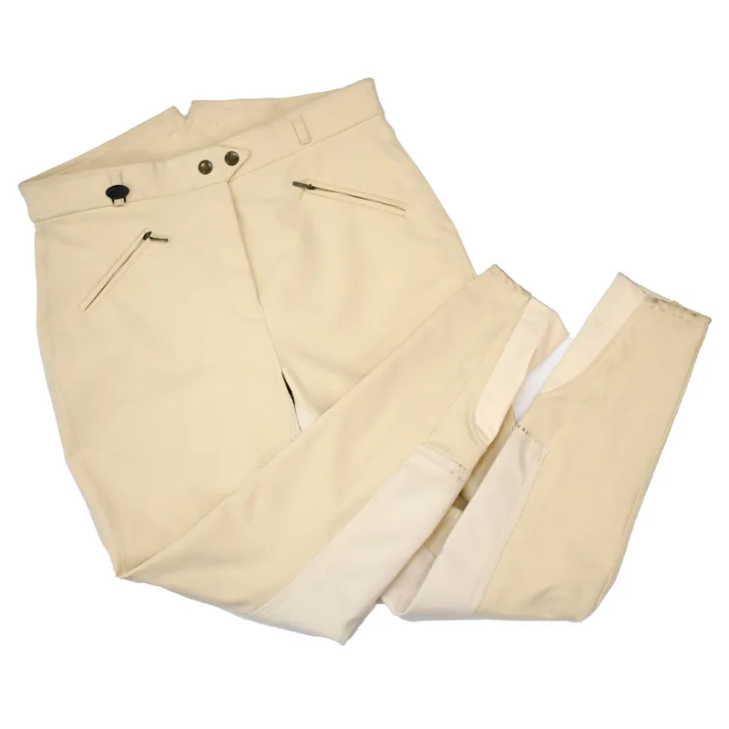 Rugged W2 Ladies Full Seat Breeches - Cream 32in SHOP SOILED