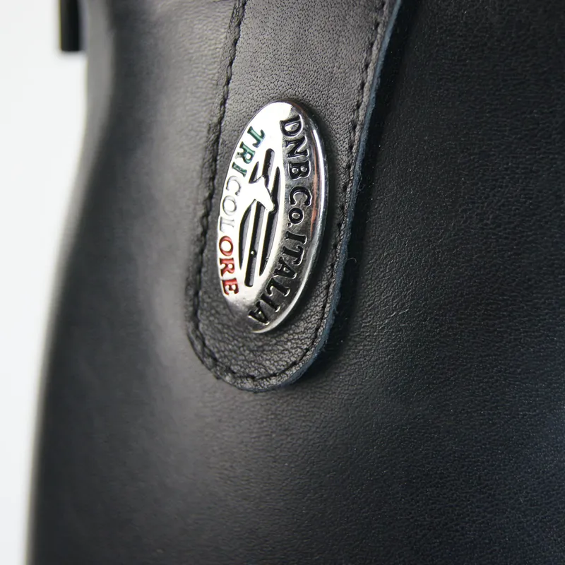 DeNiro S3312 Tall Riding Boots with Lower Zip Guards - Black-3