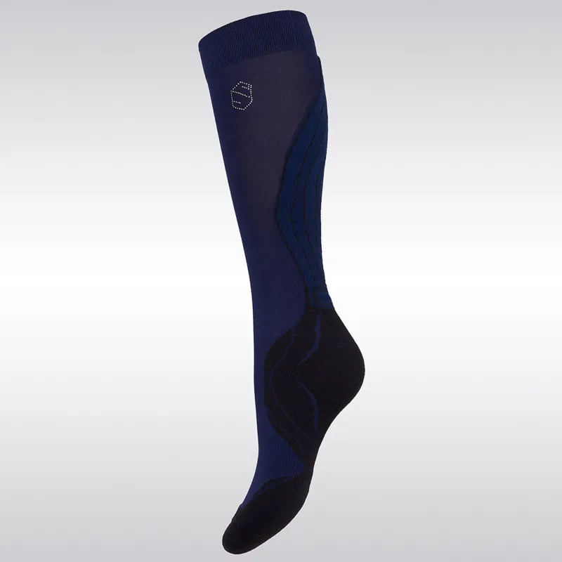 Samshield Balzane Airflow Swarovski Ladies Socks - Navy-1
