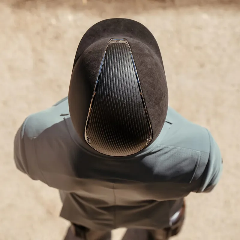 Samshield Premium 2.0 Standard Riding Hat - Black/Chrome-4