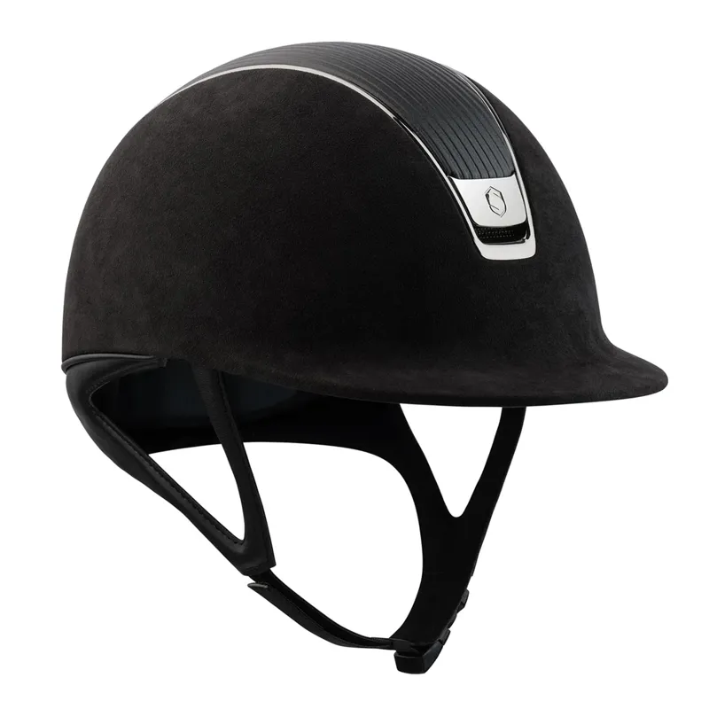 Samshield Premium 2.0 Standard Riding Hat - Black/Chrome