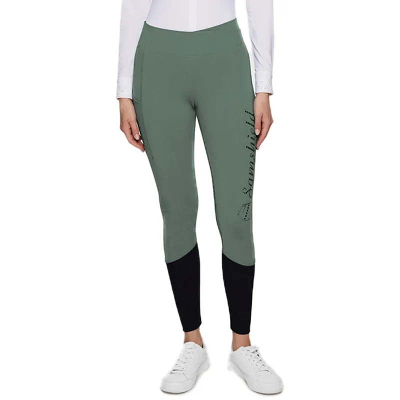 Samshield Alpha 25 Knee Grip Ladies Riding Tights - Pistaccio
