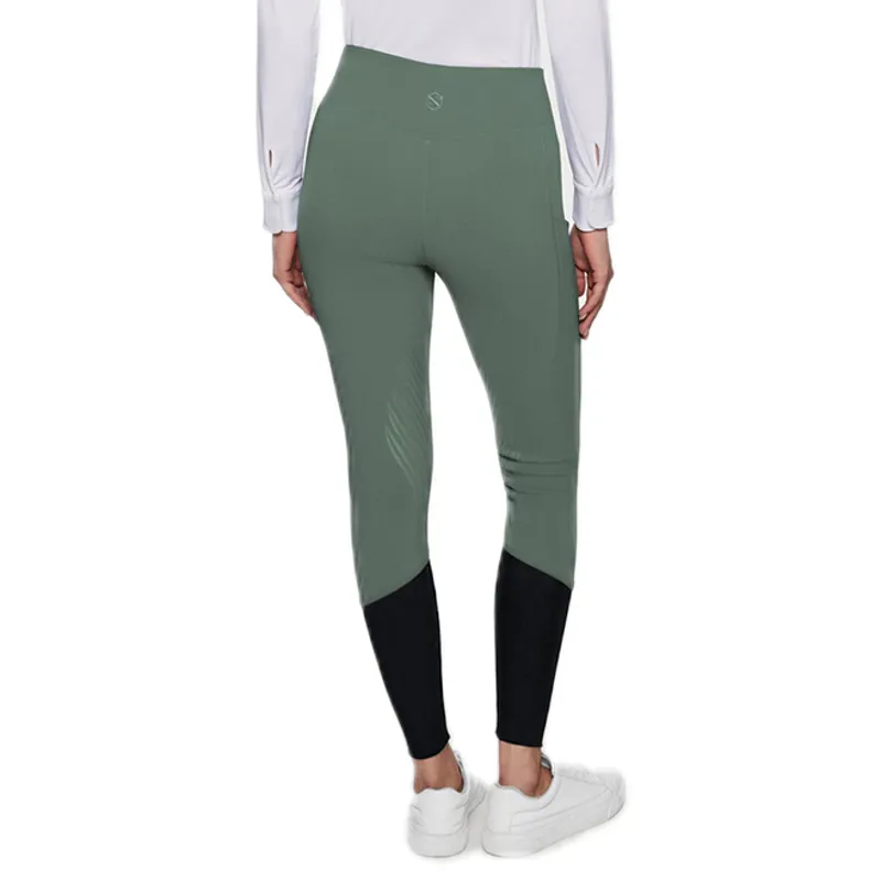 Samshield Alpha 25 Knee Grip Ladies Riding Tights - Pistaccio-1
