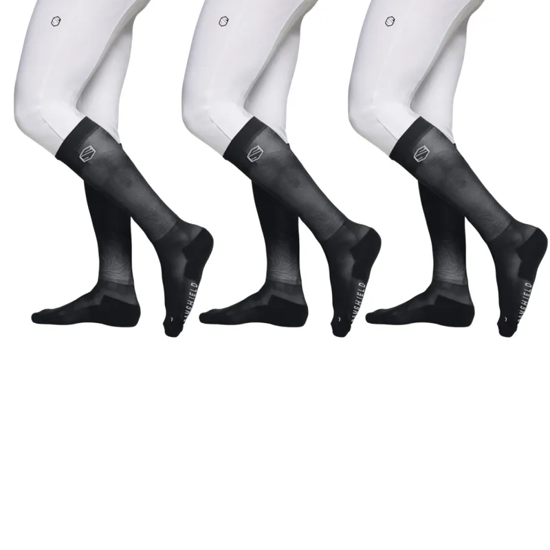 Samshield Balzane Trio Pack Womens Tall Riding Socks - Black