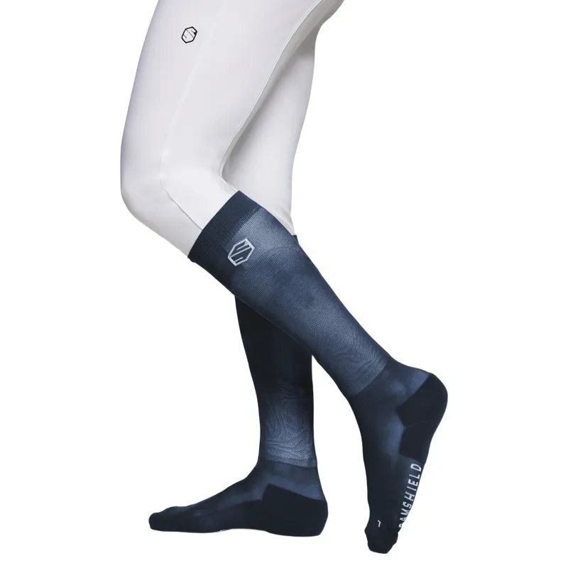 Samshield Balzane Trio Pack Tall Riding Socks - Black/Navy/Forest-3