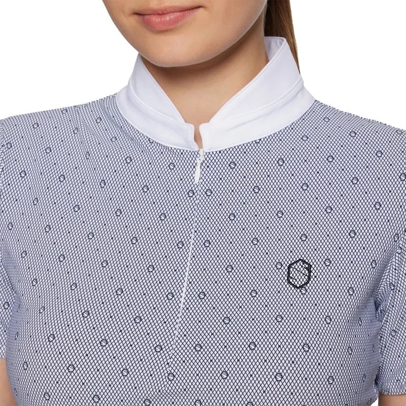 Samshield Carlotta Ladies Short Sleeve Show Shirt - Navy Blazon-2