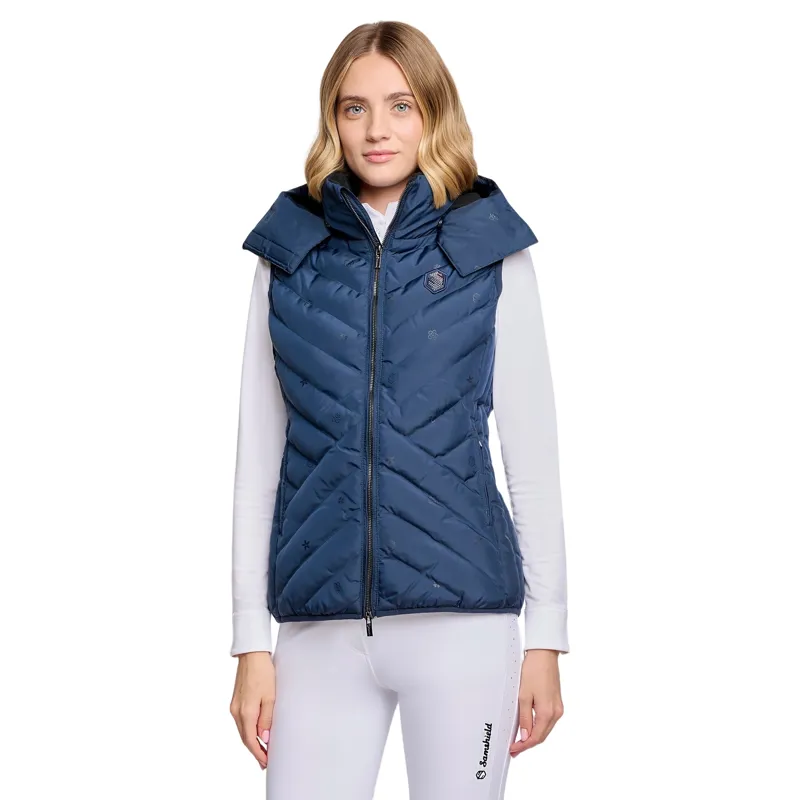 Samshield Chamonix Emblem Edition Womens Quilted Gilet - Galactic Blue Pre-Order