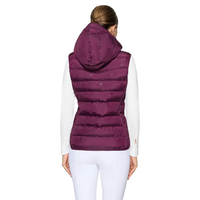 Samshield Chamonix Emblem Edition Womens Quilted Gilet - Plum Pre-Order-1