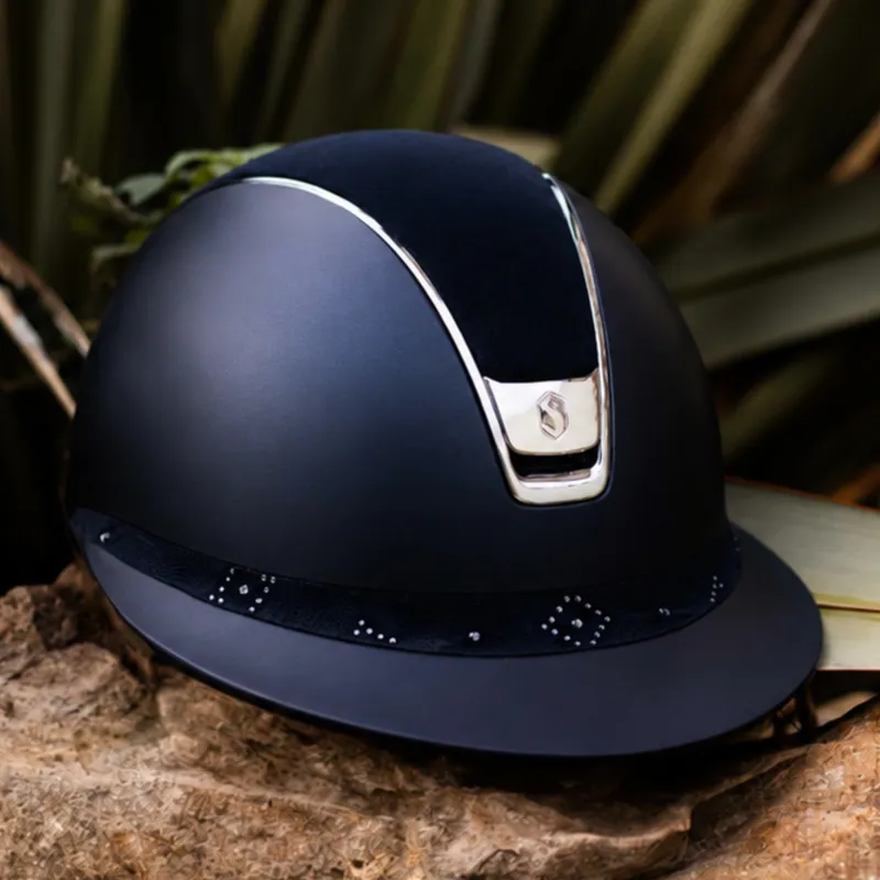 Samshield Miss Shield Shadowmatt 2.0 Cherry Blossom Hat - Blue-2