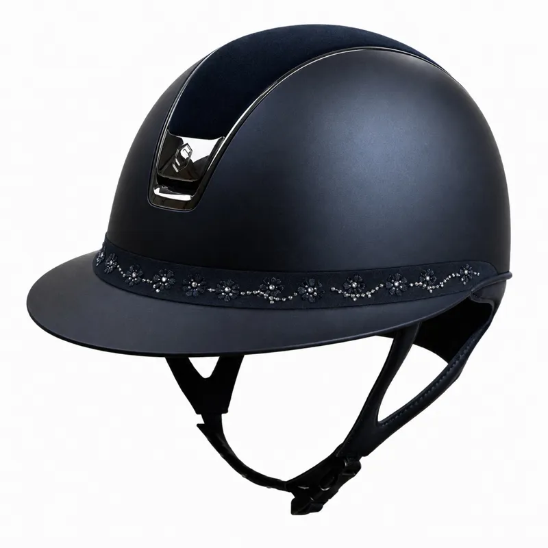 Samshield Miss Shield Shadowmatt 2.0 Cherry Blossom Hat - Blue
