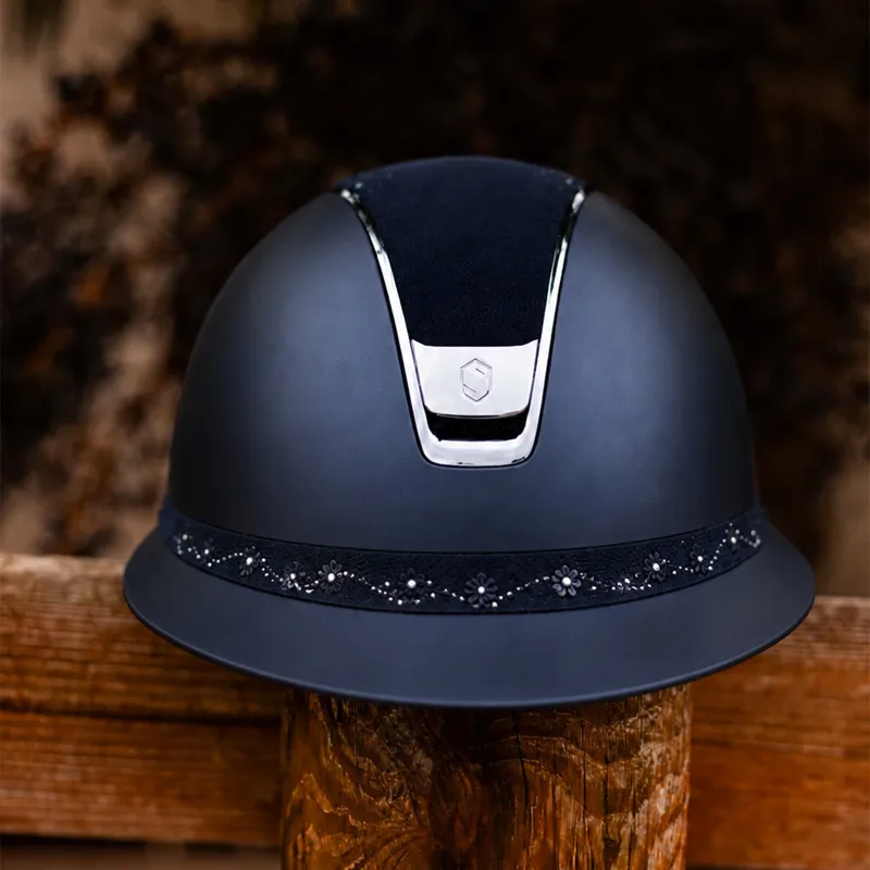 Samshield Miss Shield Shadowmatt 2.0 Cherry Blossom Hat - Blue-1