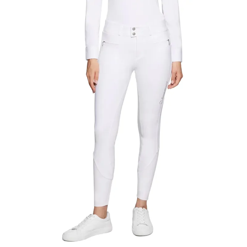Samshield Clara Premium Full Grip Womens Competition Breeches - White