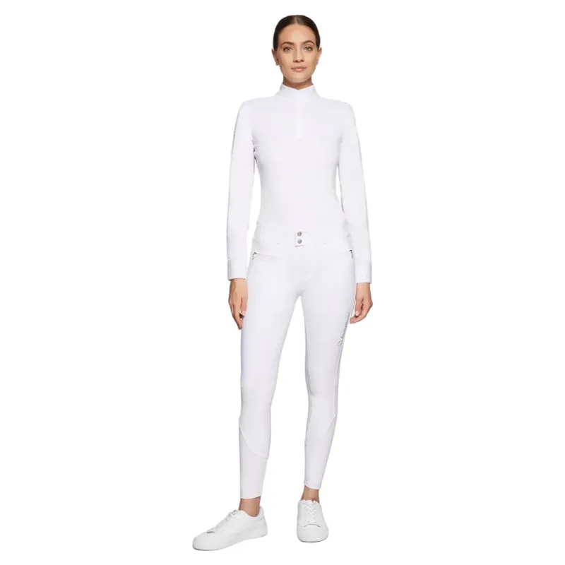 Samshield Clara Premium Full Grip Womens Competition Breeches - White-4