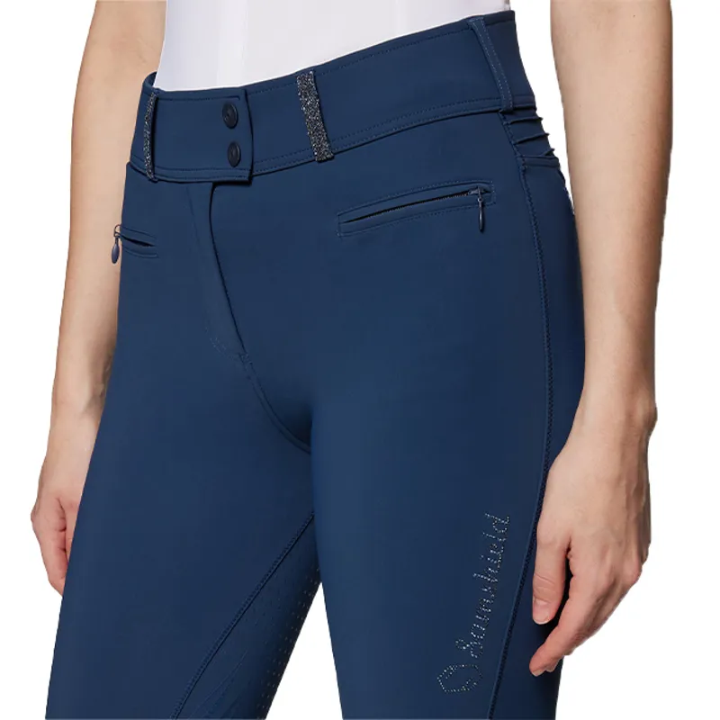 Samshield Claranova Crystal Full Grip Ladies Breeches - Celestial Blue-2