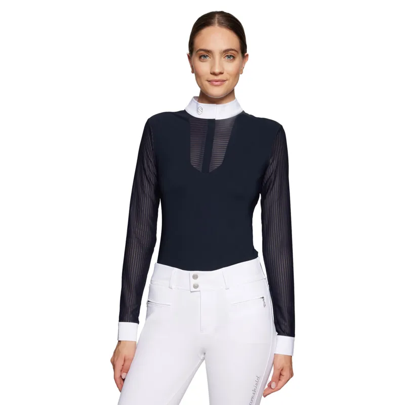 Samshield Faustine Long Sleeved Ladies Show Shirt - Navy