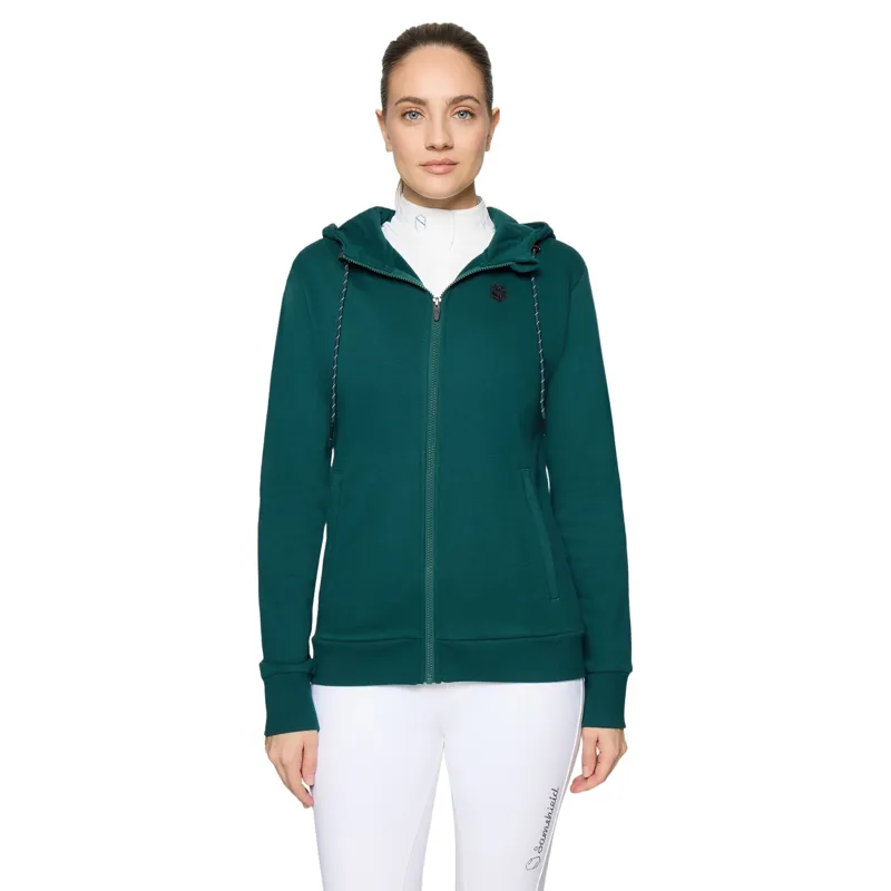 Samshield Filippa Womens Full Zip Hoodie - Hunter Green Pre-Order