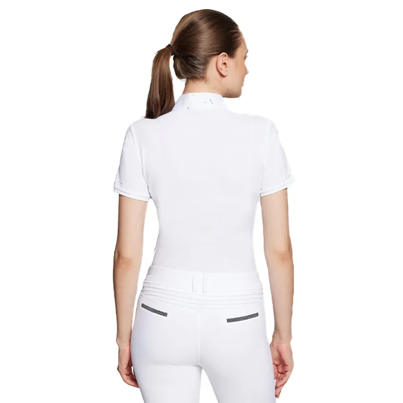 Samshield Julia Spring Flower Ladies Short Sleeve Show Shirt - White-1