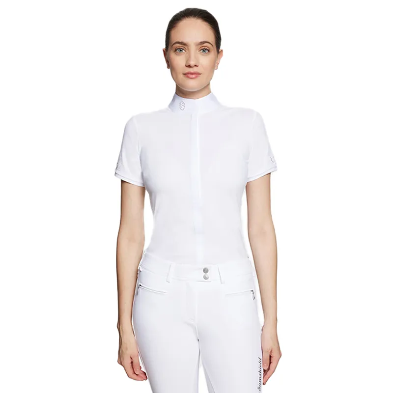 Samshield Julia Spring Flower Ladies Short Sleeve Show Shirt - White