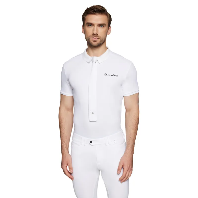 Samshield Knitted Mens Show Tie - White-1