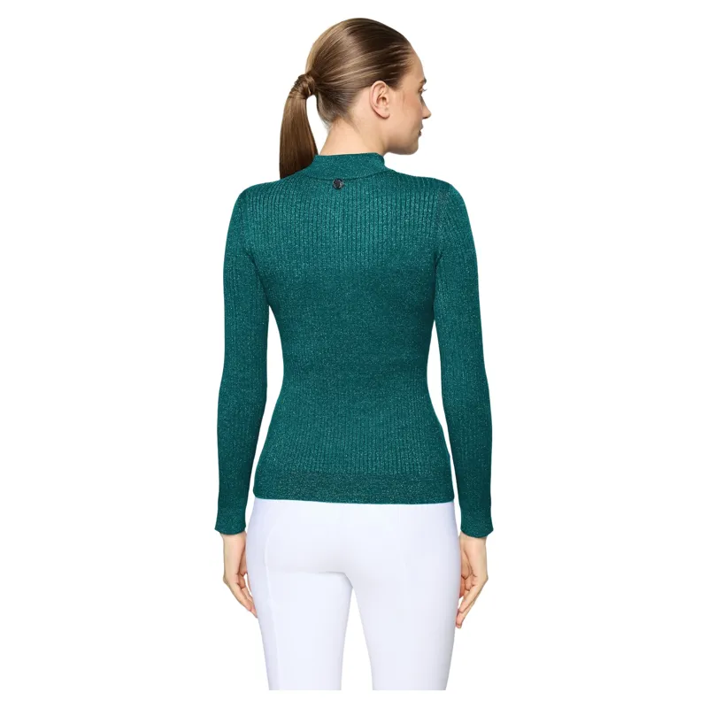 Samshield Lidia Womens Quarter Zip Pullover - Hunter Green-2