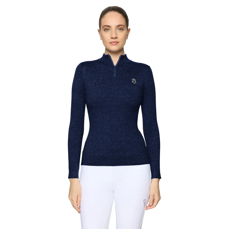 Samshield Lidia Womens Quarter Zip Pullover - Navy