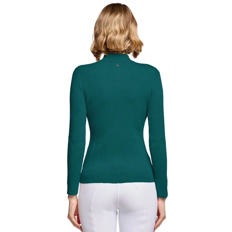 Samshield Lidia Womens Quarter Zip Pullover - Hunter Green-1