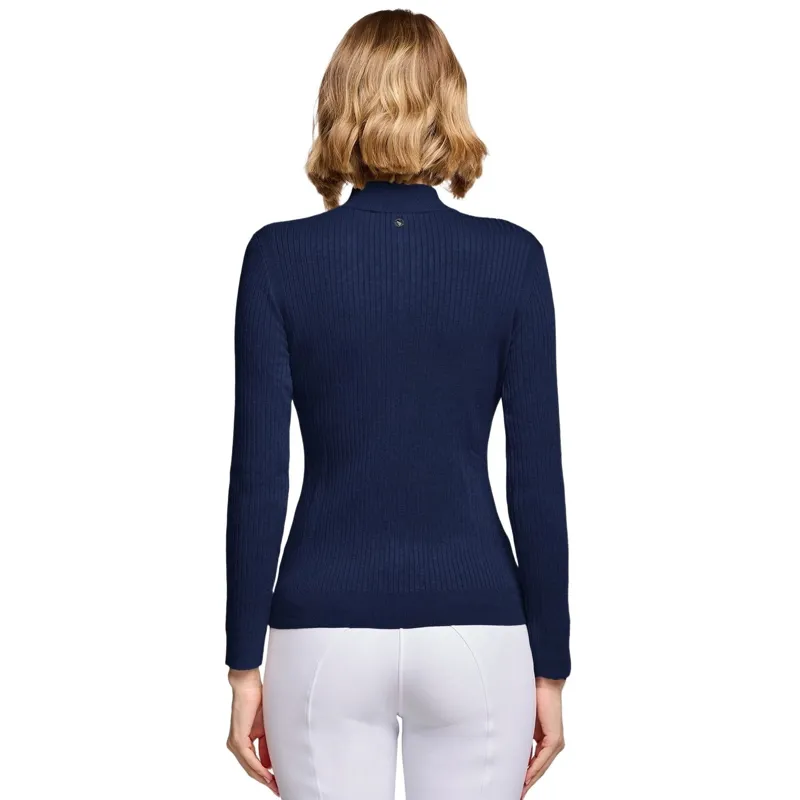 Samshield Lidia Womens Quarter Zip Pullover - Navy-1