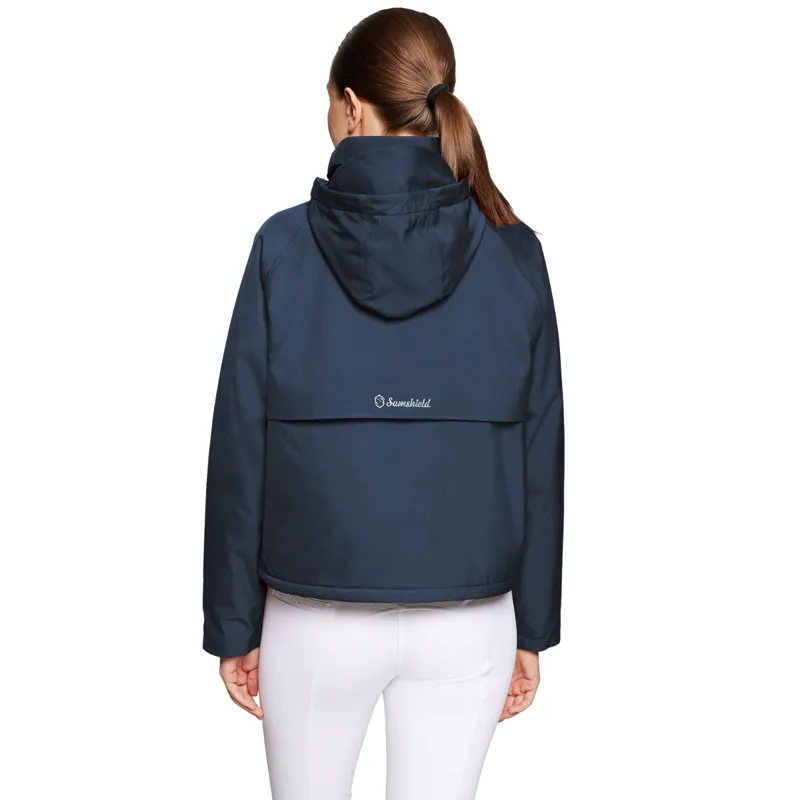 Samshield Lina Womens Waterproof Short Coat - Navy-1