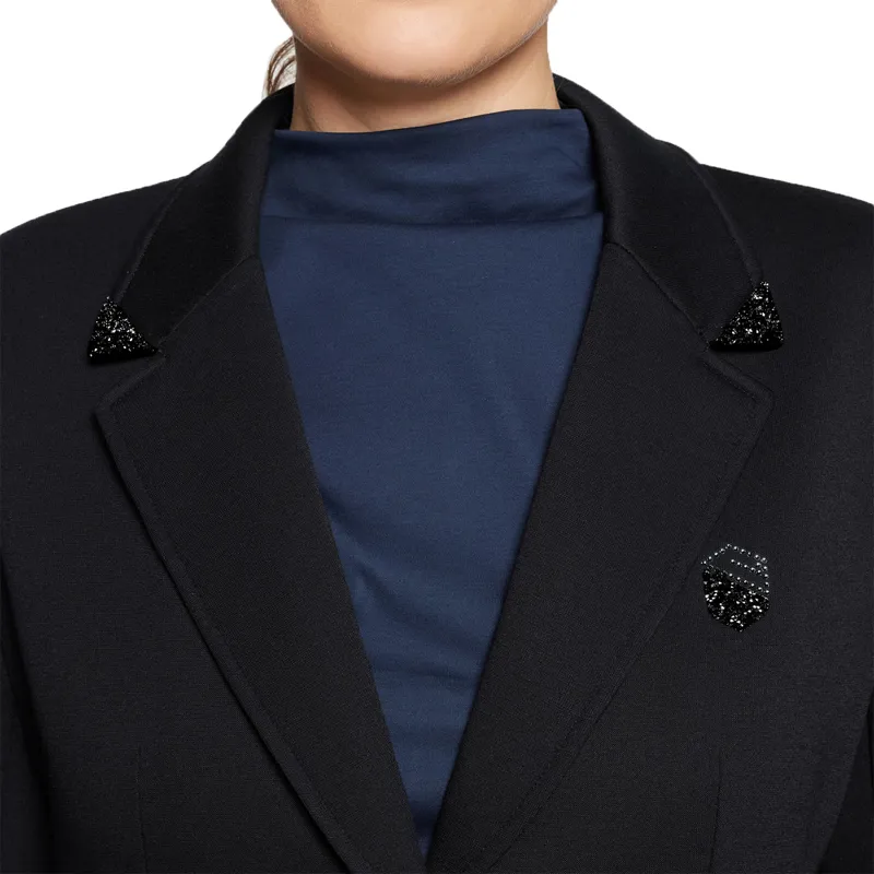 Samshield Maxime Elegant Womens Blazer - Black/Jet Black-2