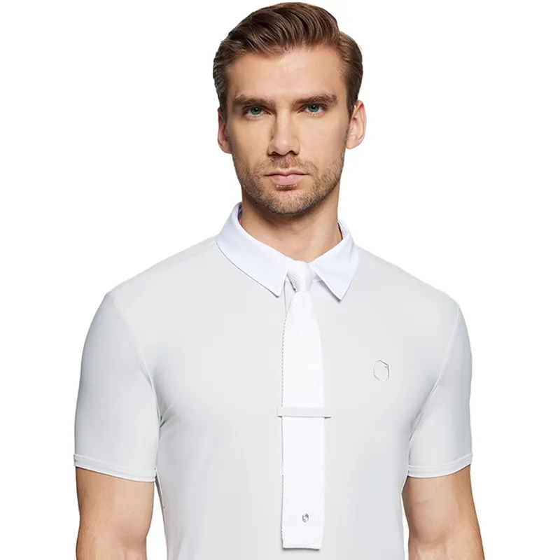 Samshield Mens Competition Knitted Riding Tie - White-1