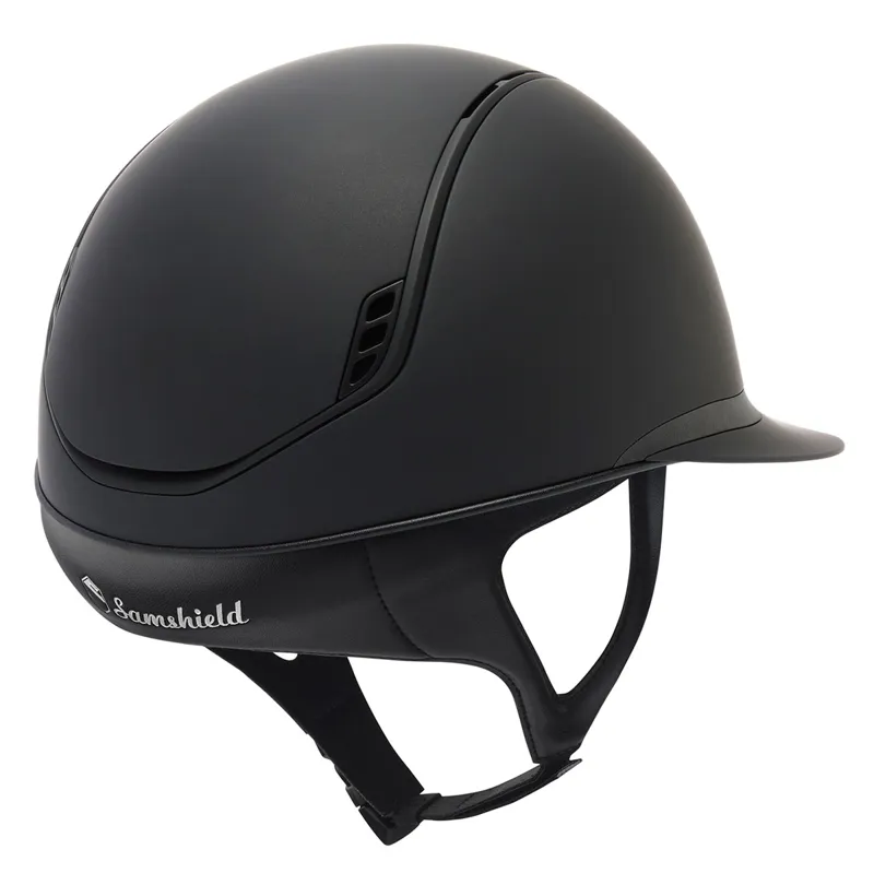 Samshield Miss Shield Shadowmatt 2.0 Dark Line Riding Hat - Black-1