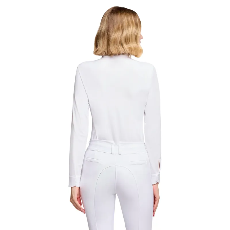 Samshield Olivia Crystal Womens Long Sleeve Show Shirt - White-1