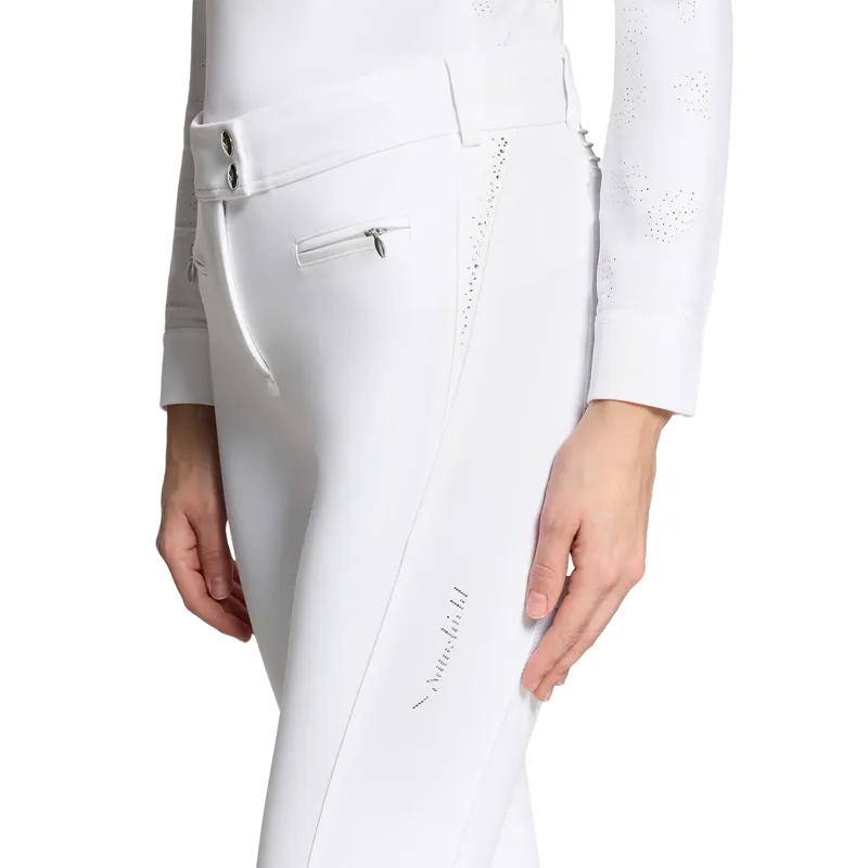 Samshield Omega Full Grip Womens Competition Breeches - White-2