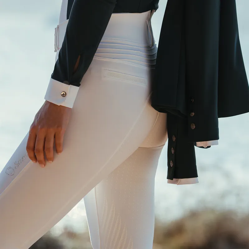 Samshield Omega Full Grip Womens Competition Breeches - White-6