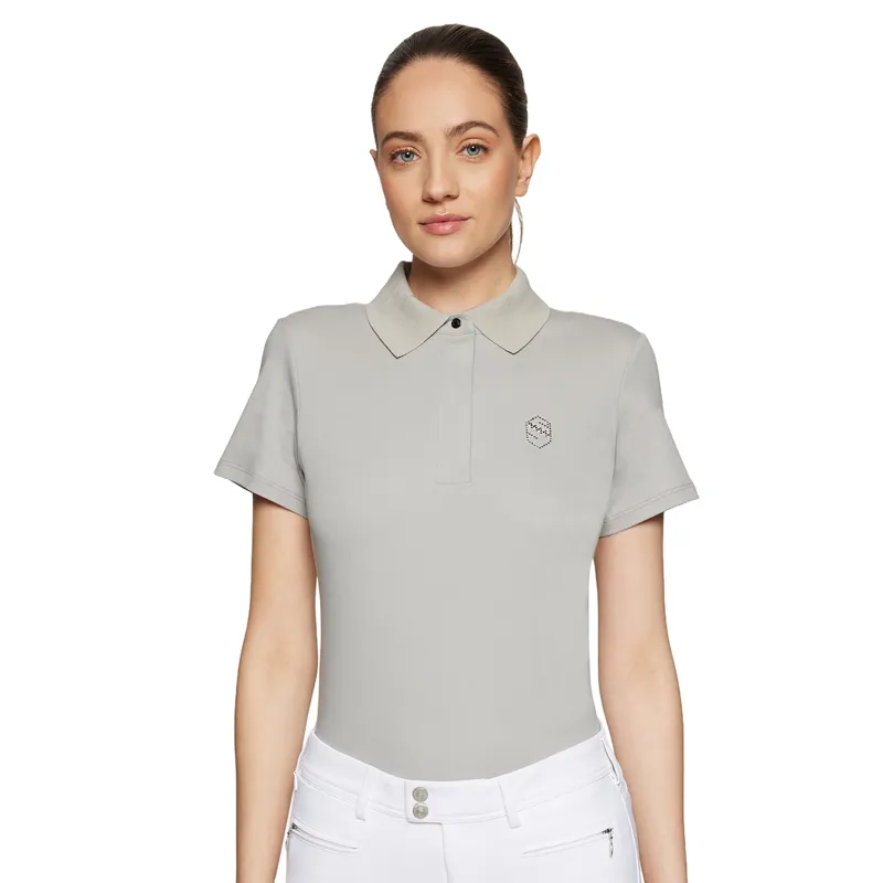Samshield Marylin Womens Short Sleeve Polo - Light Grey