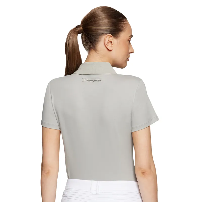 Samshield Marylin Womens Short Sleeve Polo - Light Grey-1