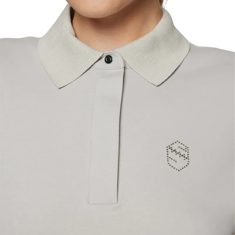 Samshield Marylin Womens Short Sleeve Polo - Light Grey-2