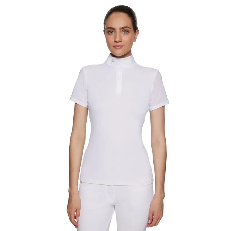 Samshield Roxy Ladies Premium Short Sleeve Show Shirt - White Mesh