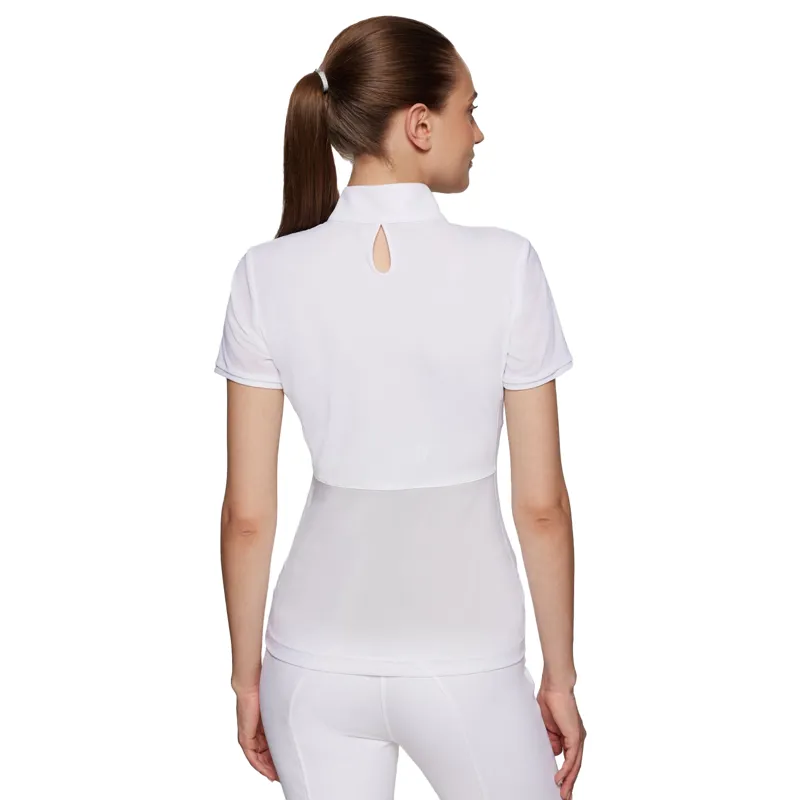 Samshield Roxy Ladies Premium Short Sleeve Show Shirt - White Mesh-1
