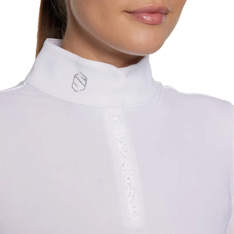 Samshield Roxy Ladies Premium Short Sleeve Show Shirt - White Mesh-2