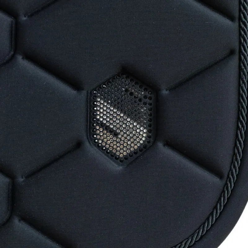 Samshield SpineShield Swarovski Dressage Saddlecloth - Black-4