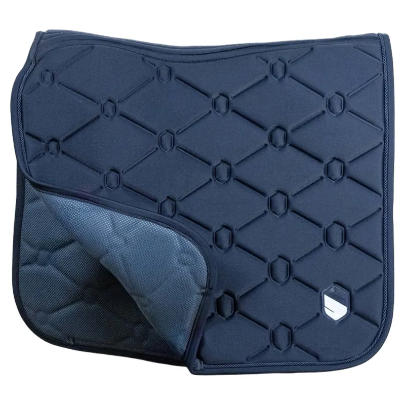 Samshield SpineShield Embroidery Dressage Saddlecloth - Blue-2