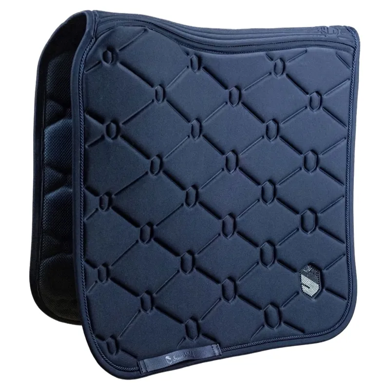 Samshield SpineShield Embroidery Dressage Saddlecloth - Blue-4