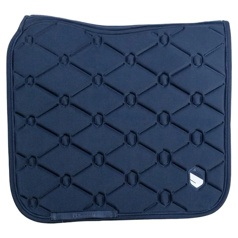 Samshield SpineShield Embroidery Dressage Saddlecloth - Blue
