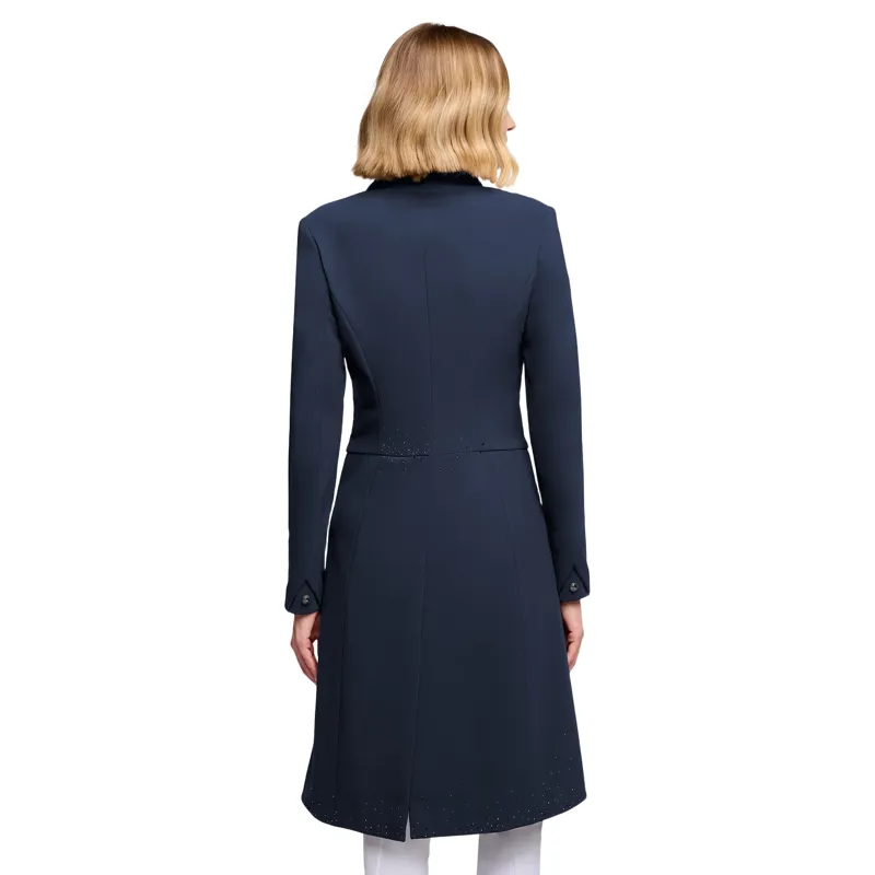 Samshield Crystal Rain Womens Dressage Tails - Navy-1