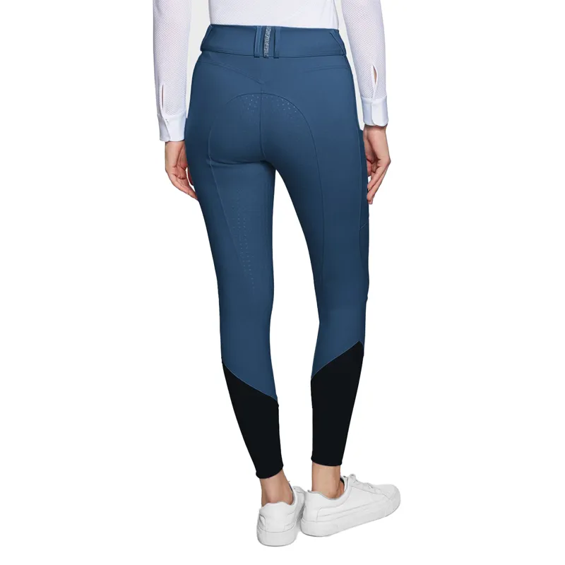 Samshield Tallia Knee Grip Ladies Riding Tights - Celestial Blue-1