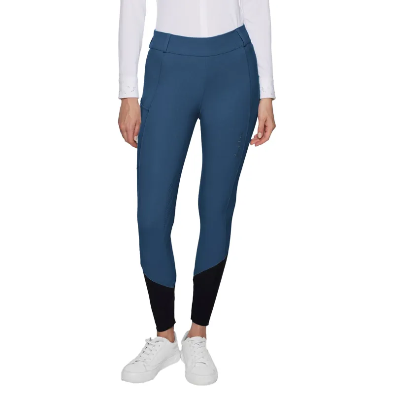 Samshield Tallia Knee Grip Ladies Riding Tights - Celestial Blue