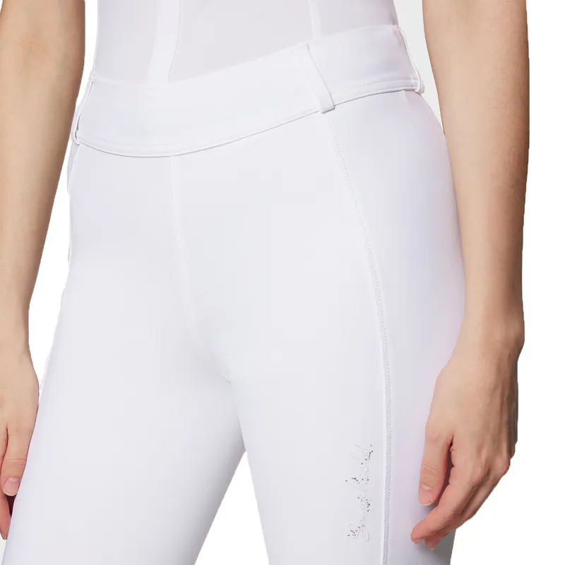 Samshield Tallia Knee Grip Ladies Competition Riding Tights - White-2
