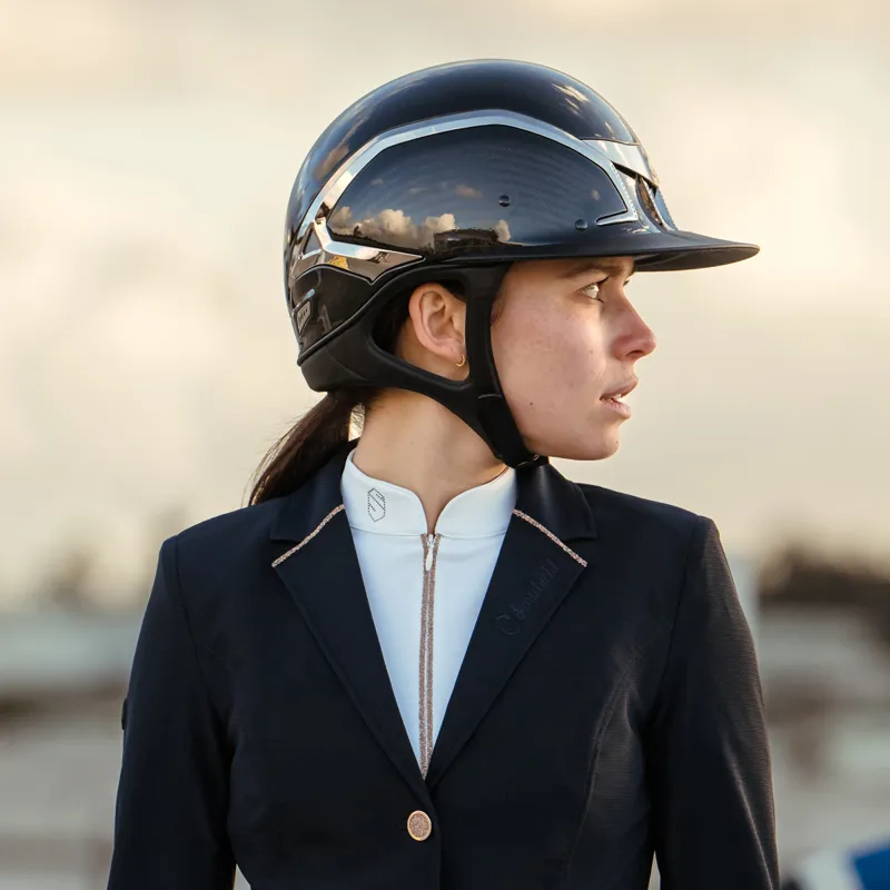 Samshield XJ Miss Riding Hat - Glossy Black-2